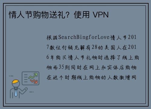 情人节购物送礼？使用 VPN 